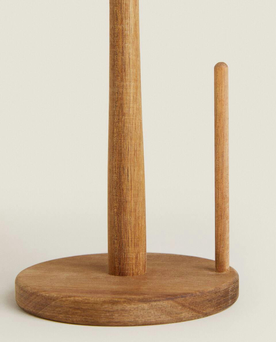 ACACIA WOOD ROLL HOLDER