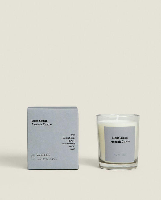 LIGHT COTTON SCENTED CANDLE
