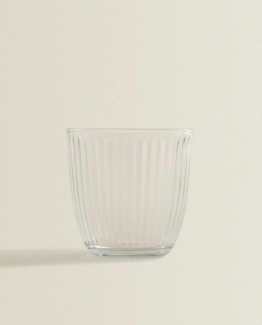 LINES DESIGN GLASS TUMBLER