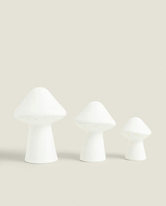 CERAMIC MUSHROOM LED DECORATION
