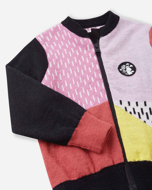 Kleinkinder-Strickjacke aus Merinowollmischung Moomin Idelar