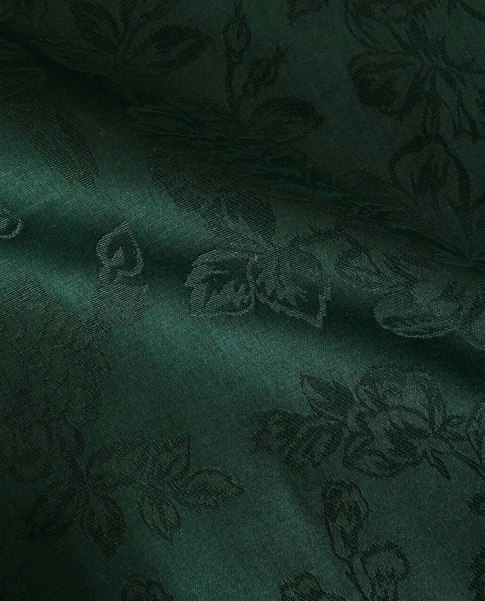 CHRISTMAS FLORAL JACQUARD TABLECLOTH