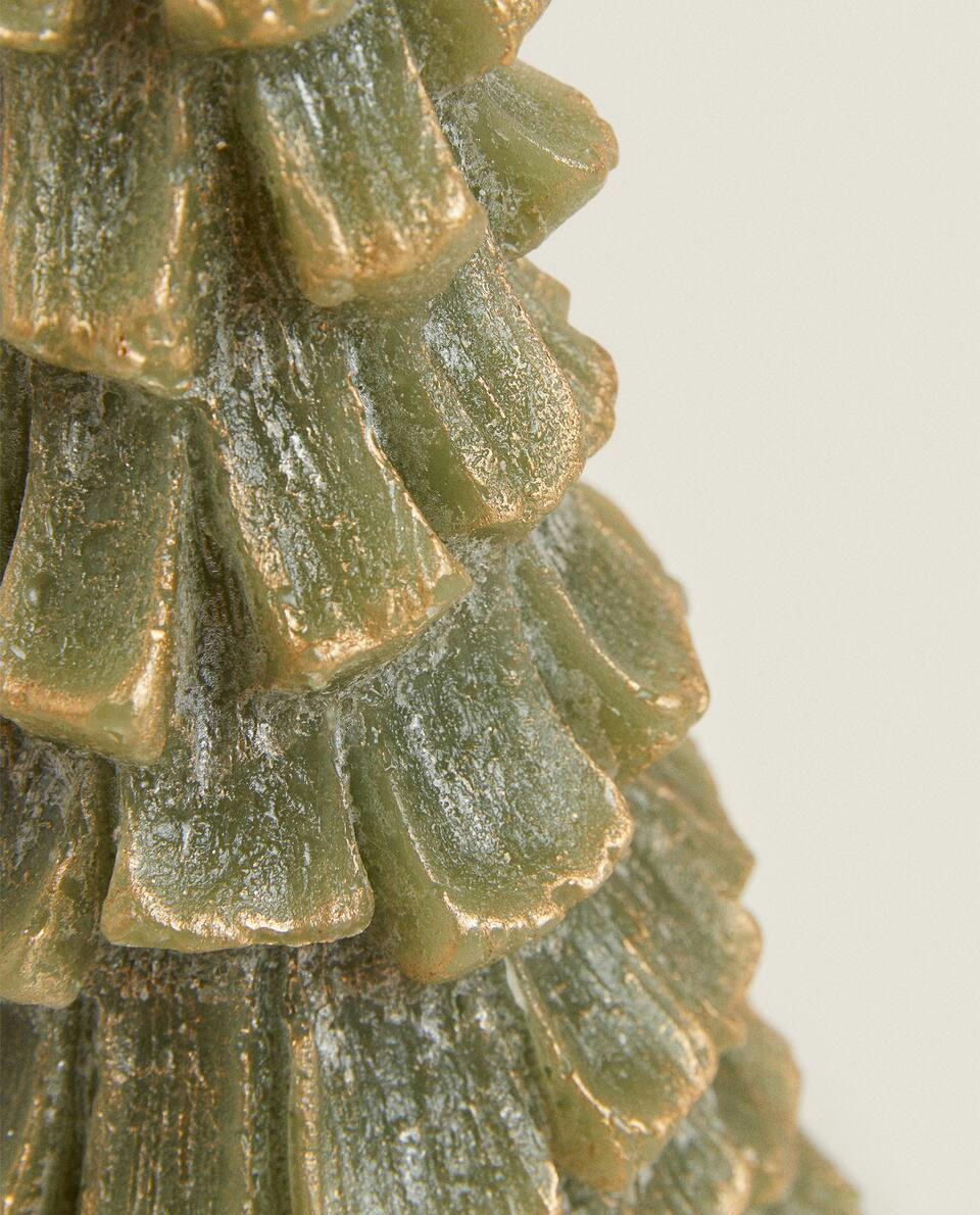 GLITTER CHRISTMAS FIR TREE CANDLE