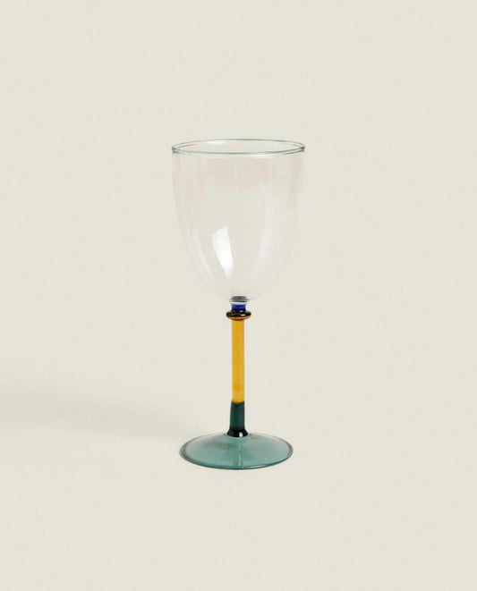 BOROSILICATE GLASS WITH COLOURED STEM