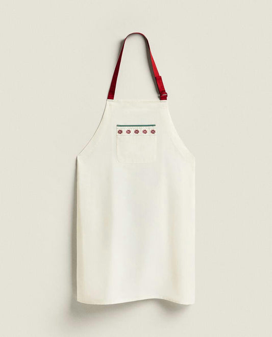 ADULT CHRISTMAS COTTON AND LINEN APRON