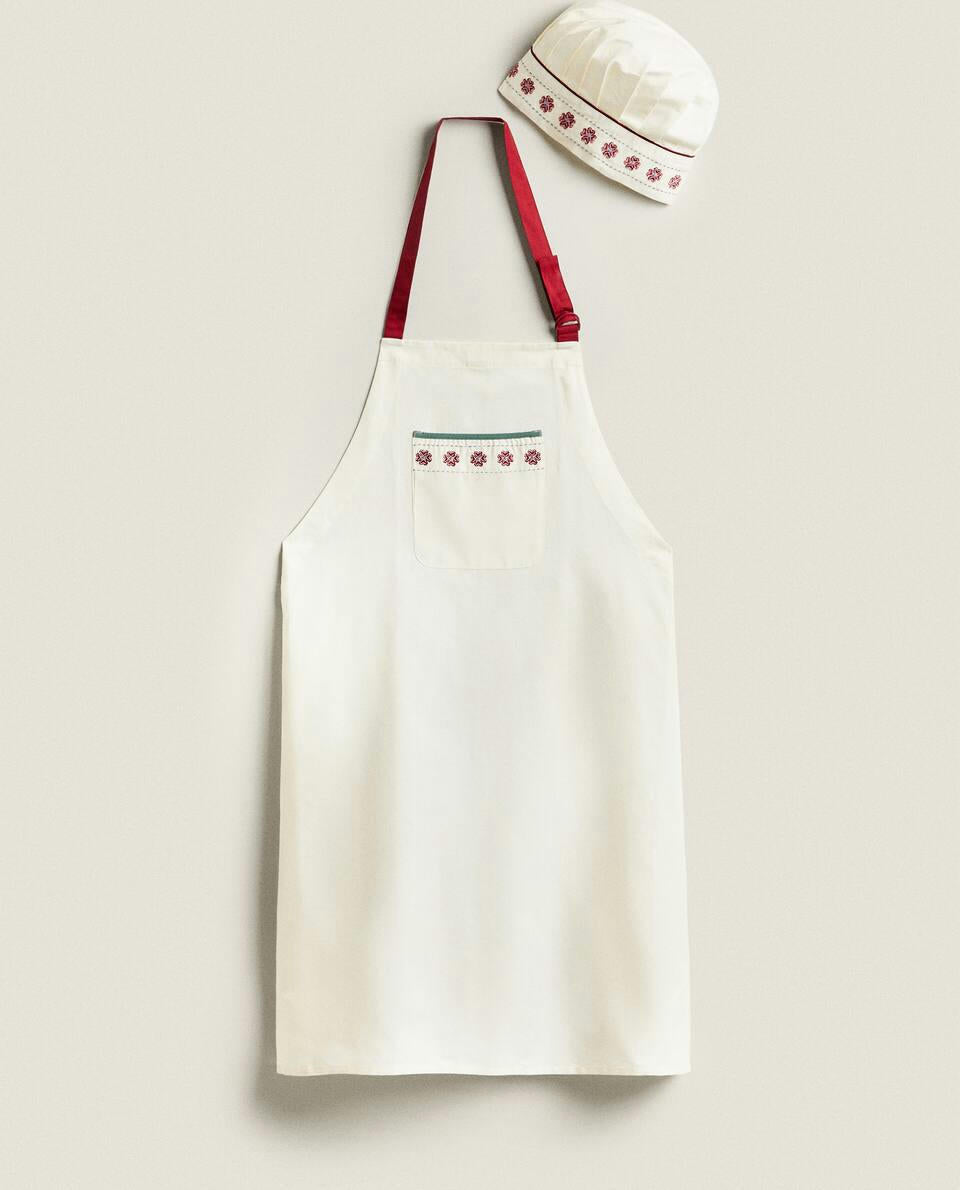 ADULT CHRISTMAS COTTON AND LINEN APRON
