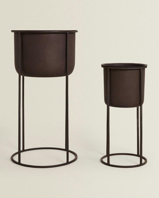 METALLIC FLOWERPOT