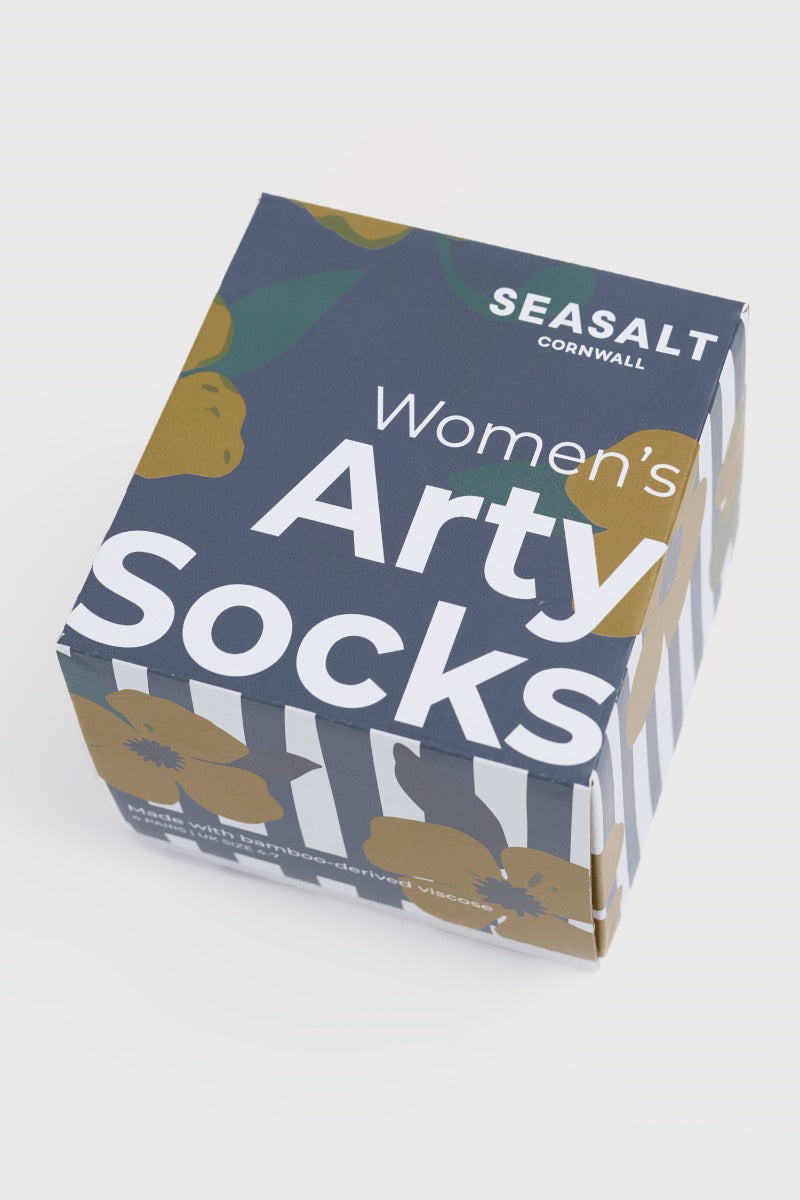 Gift Box of 4 Women's Floral Arty Socks