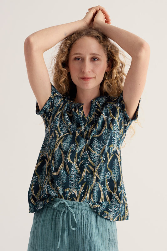 Waterflow Short Sleeve Top
