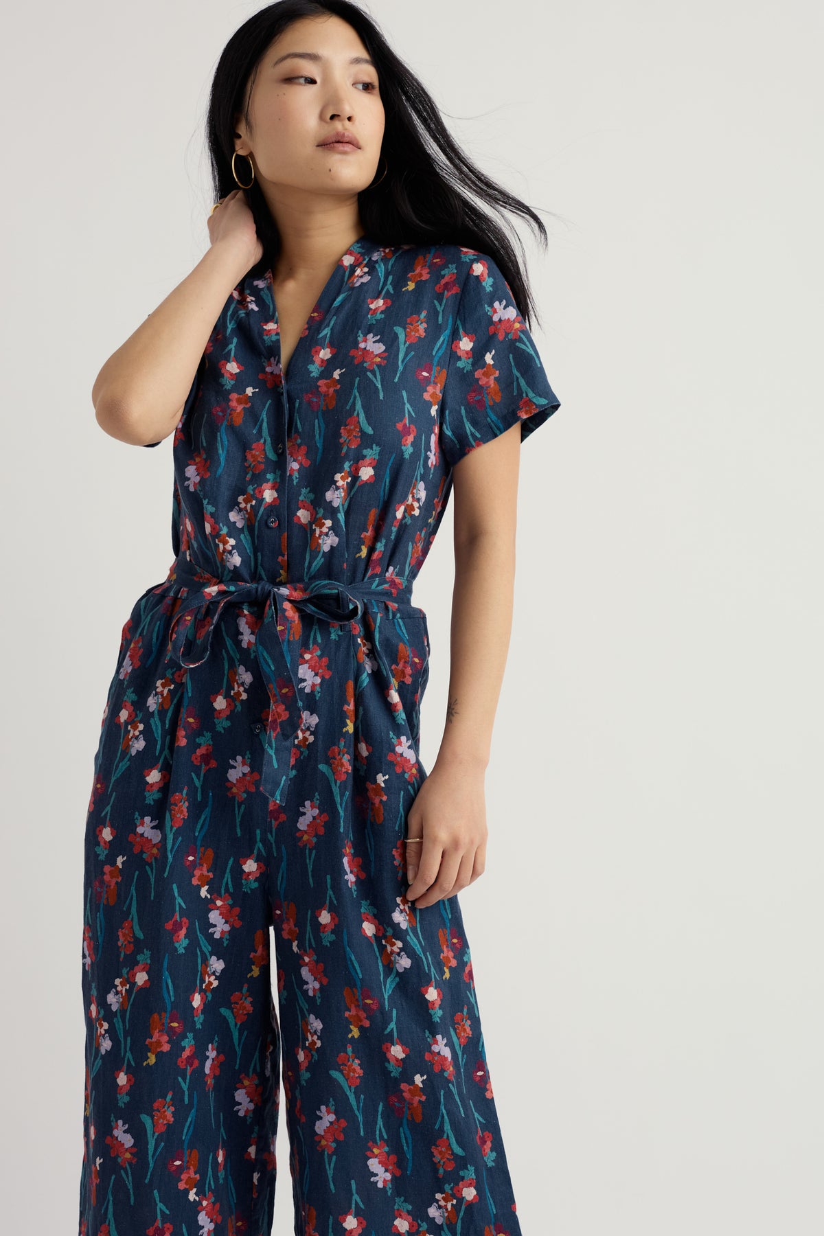 Treen Cove Linen Jumpsuit