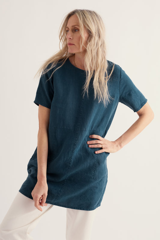 Soft Shading Linen Tunic