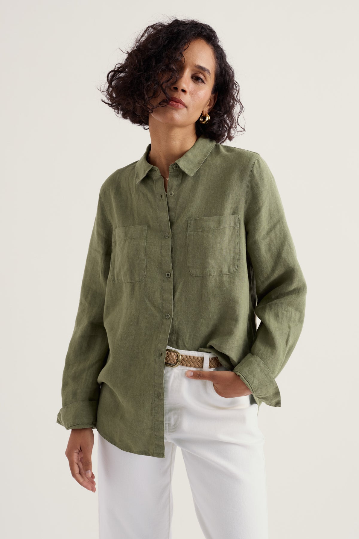 Hazel Branch Linen Shirt
