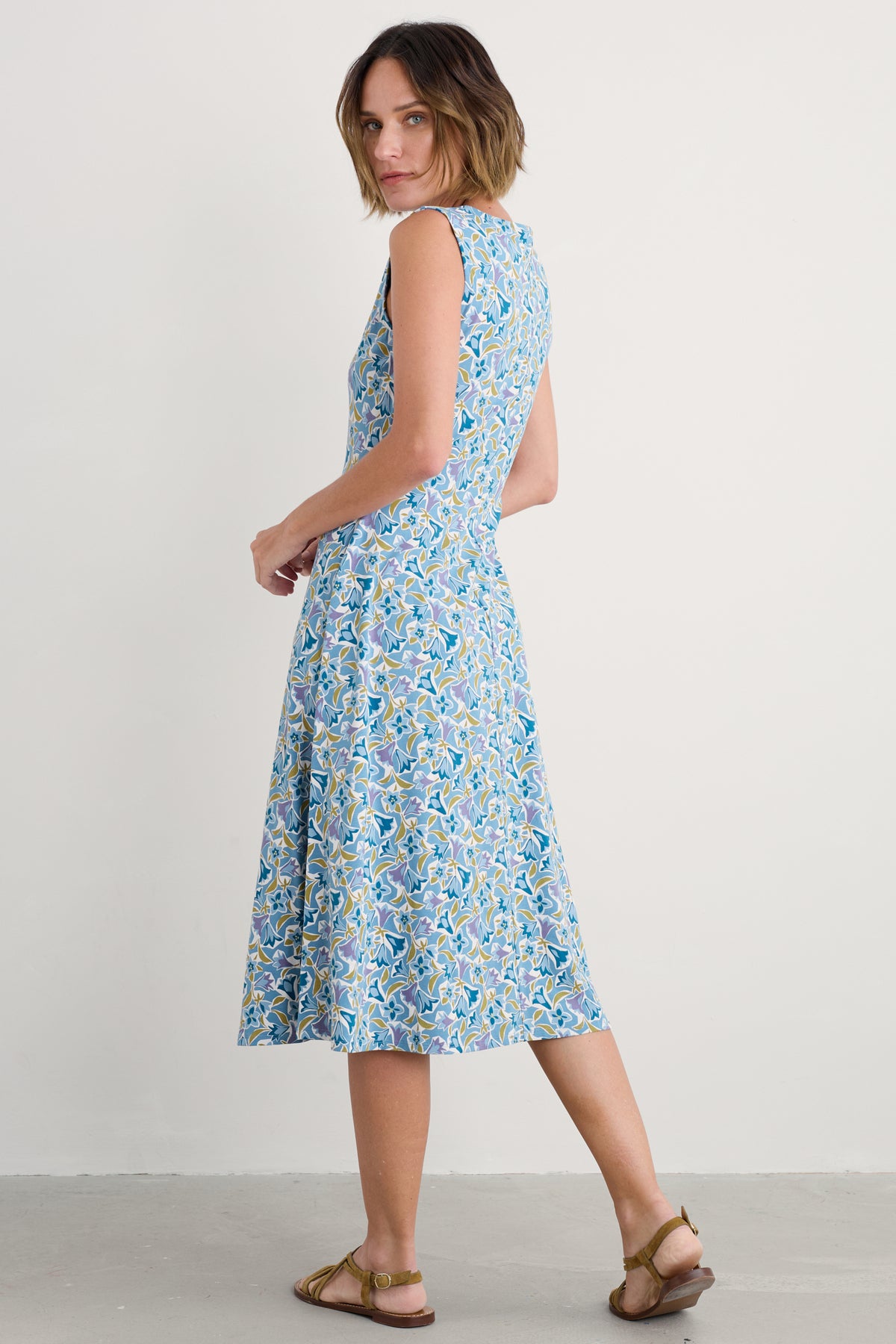 Sweet Violet Jersey Midi Dress