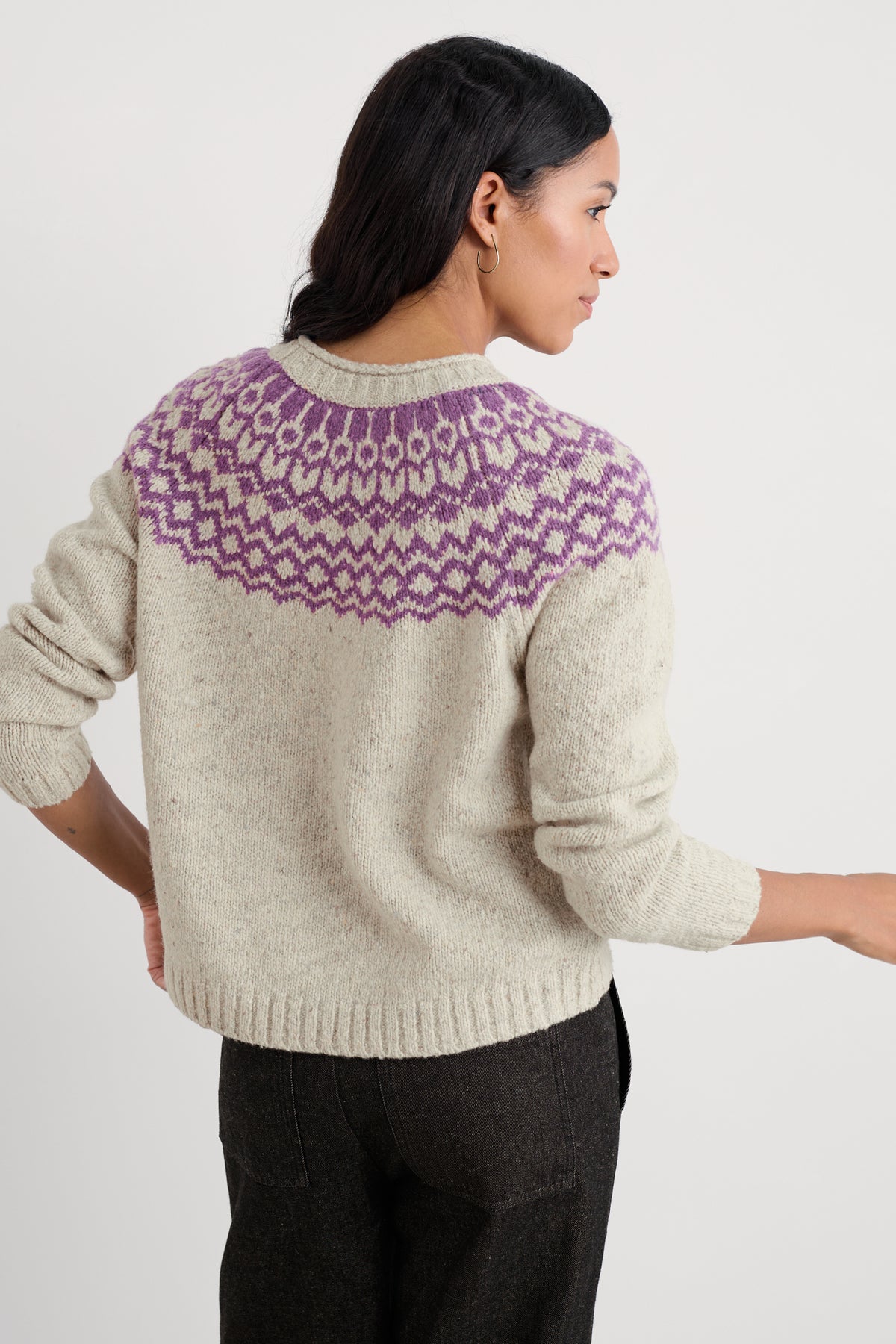 Port Kinnis Fair Isle Jumper With Merino