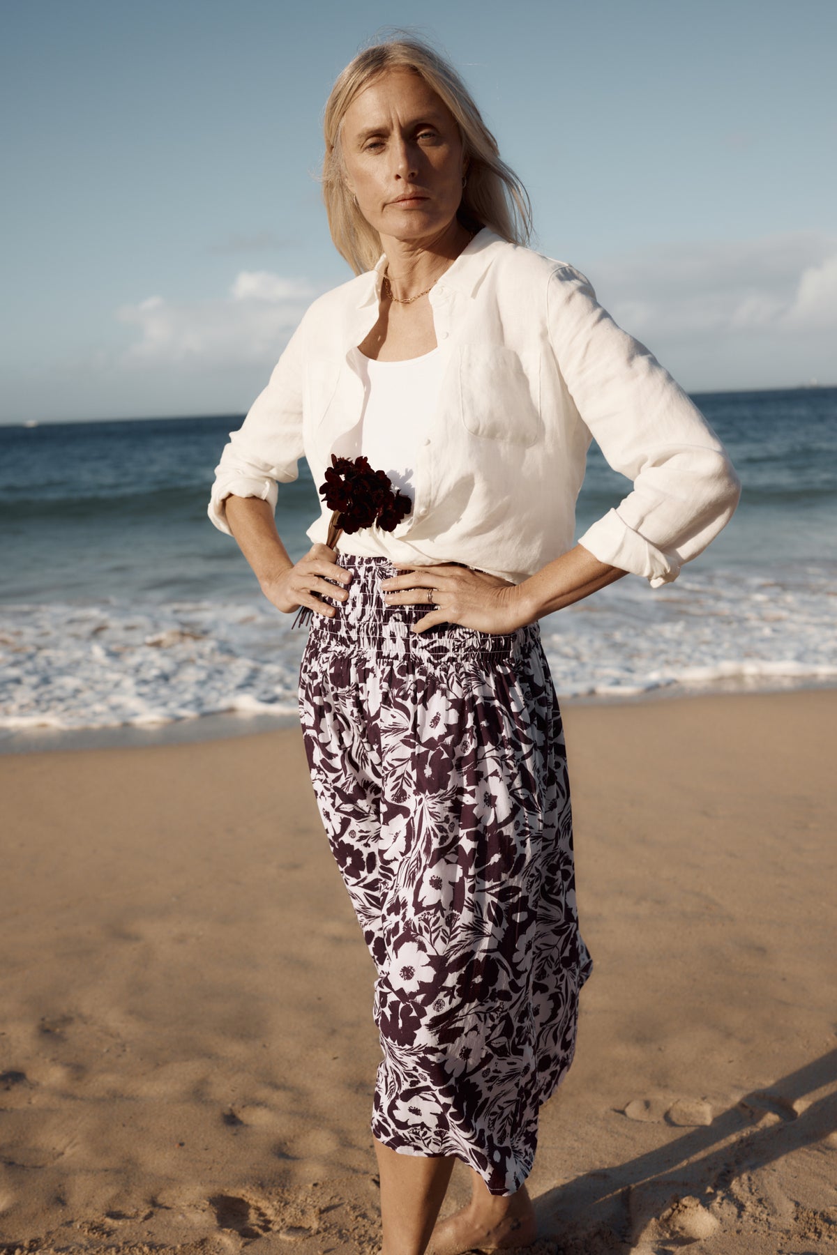 Rosemary A-Line Midi Skirt