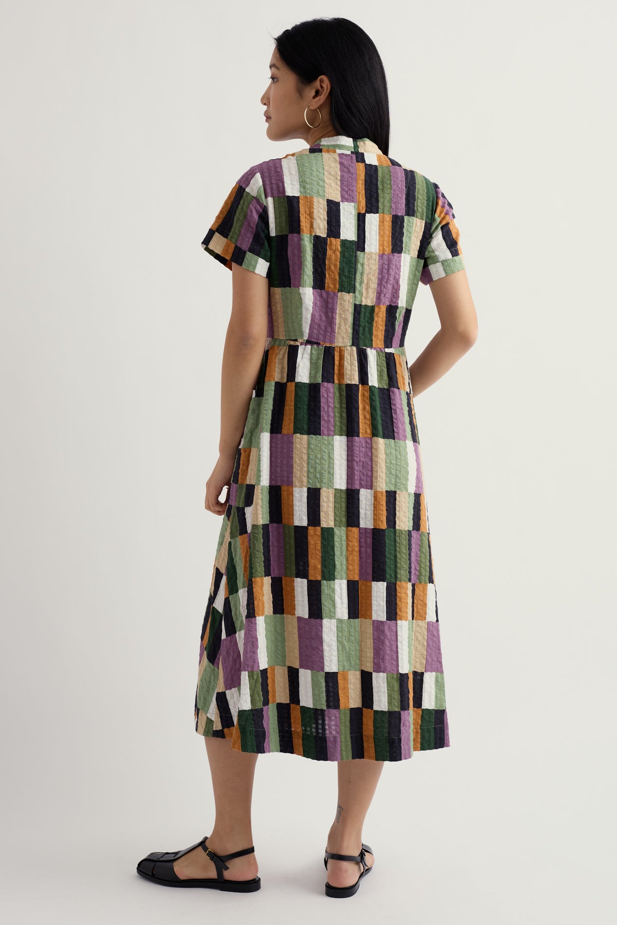 Fowen Shirt-Style Midi Dress