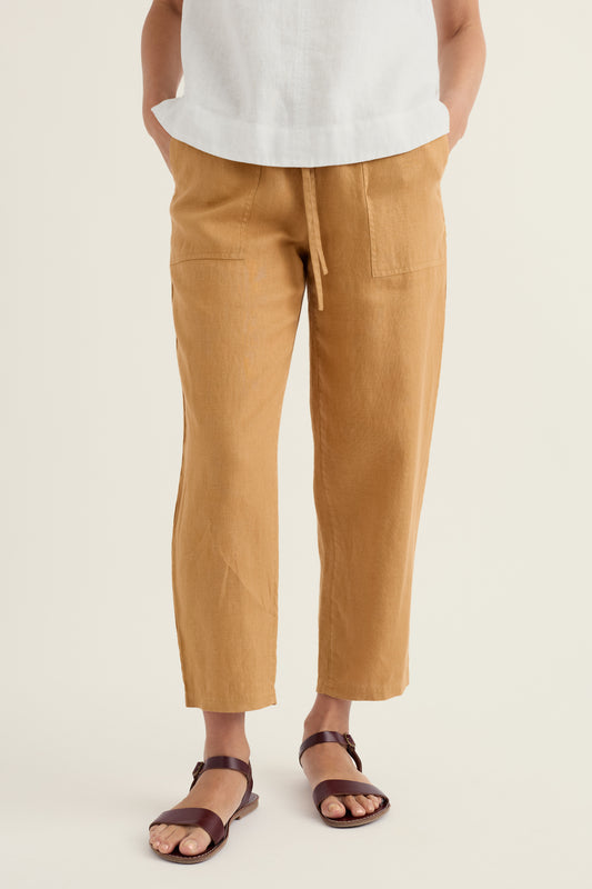 Sholl Tapered Linen Trousers