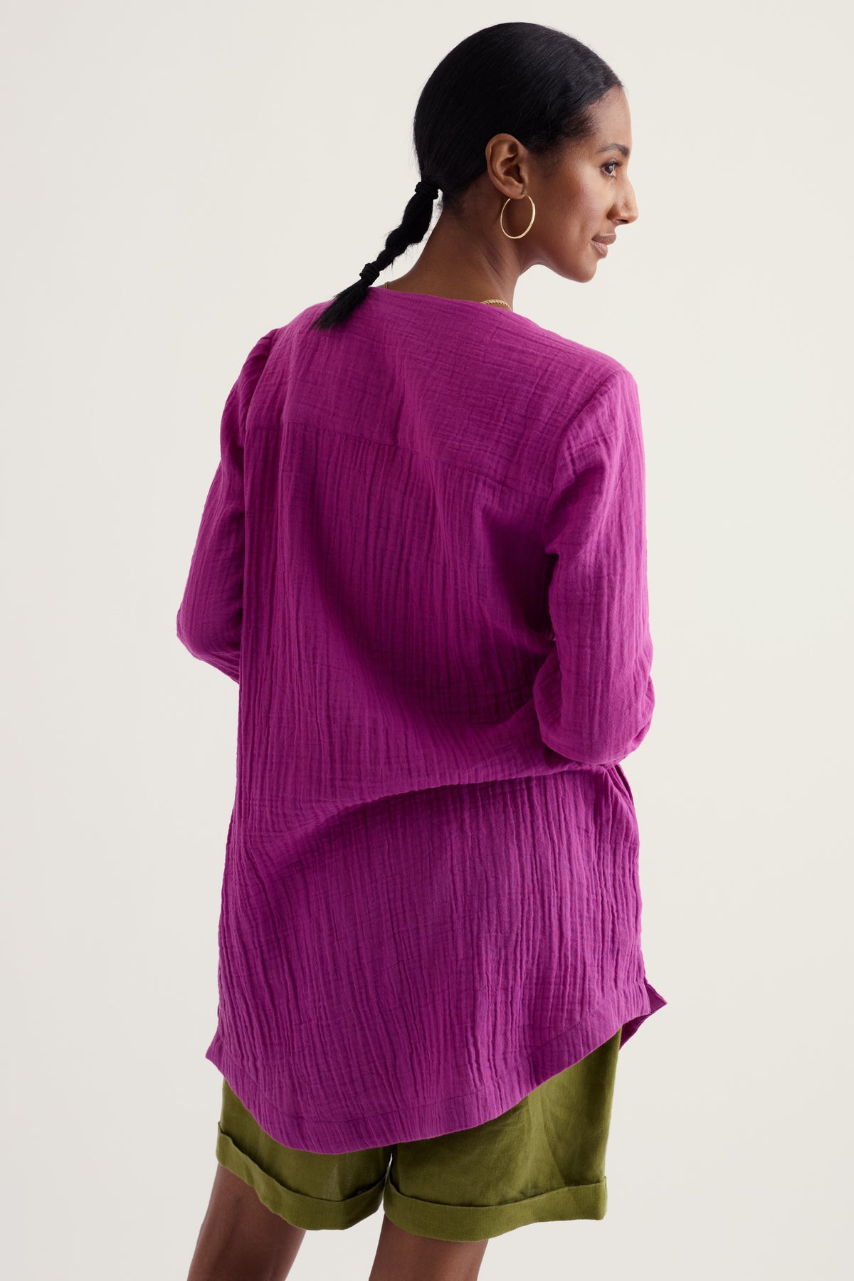 Op Art GOTS Organic Cotton Double Gauze Tunic