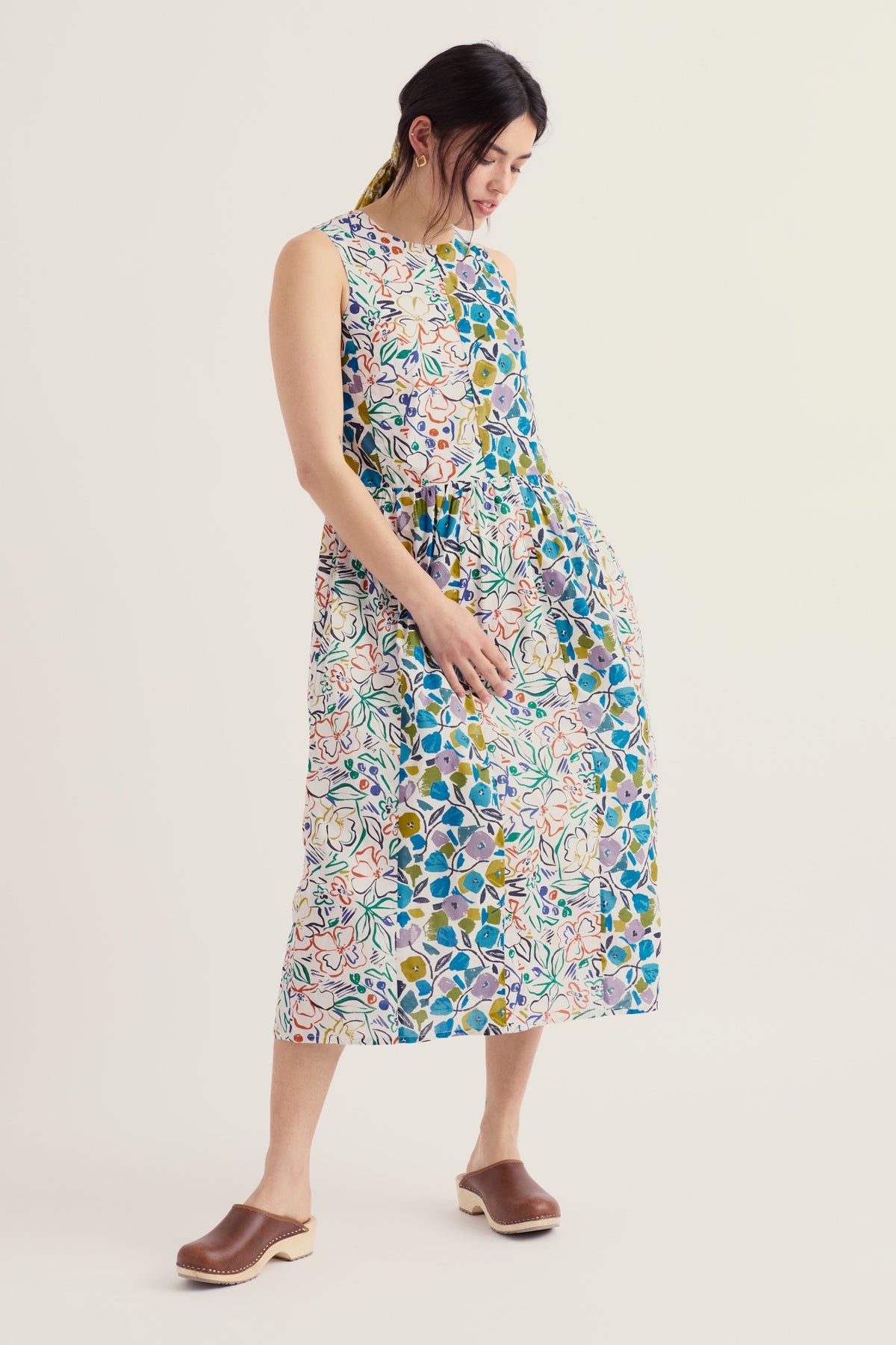 Circular Sleeveless Brouse Dress