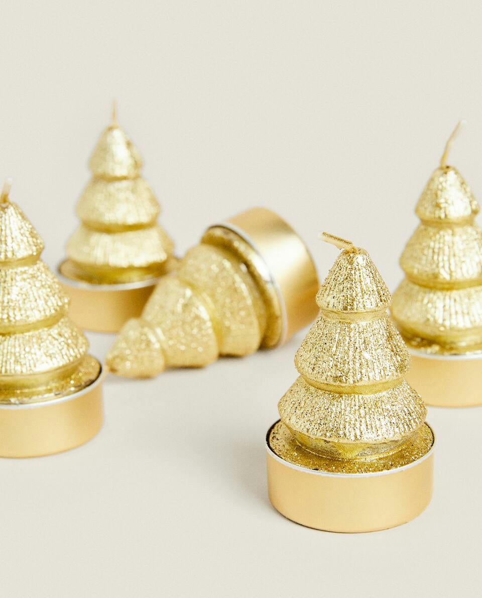 PACK OF CHRISTMAS TREE CANDLES (PACK OF 6)