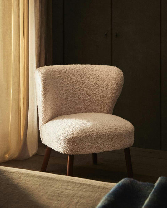 LIGHT BEIGE TERRY ARMCHAIR