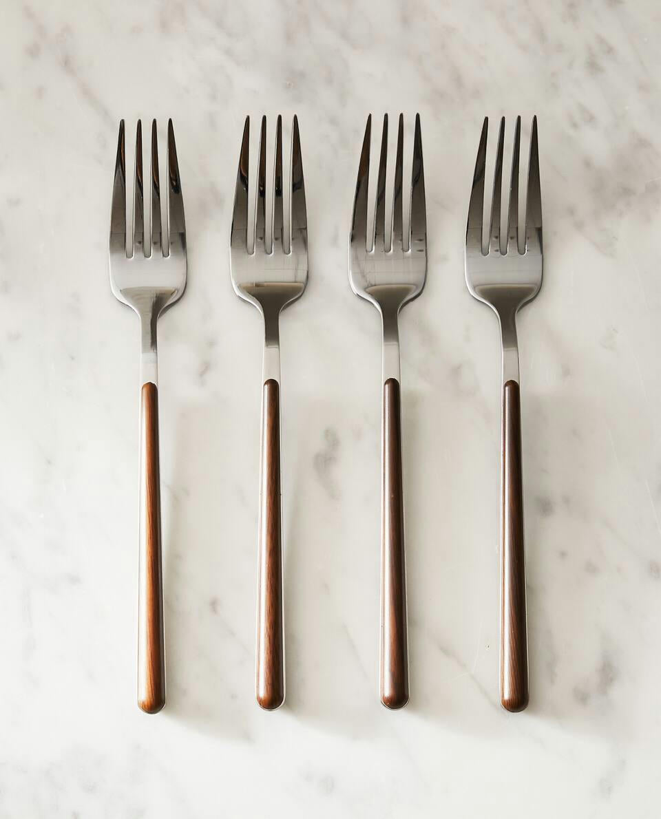 BOX 4 FORKS WITH ROUND HANDLE DETAIL