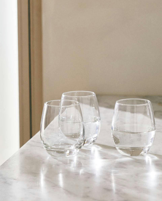 3-PACK OVAL GLASSES