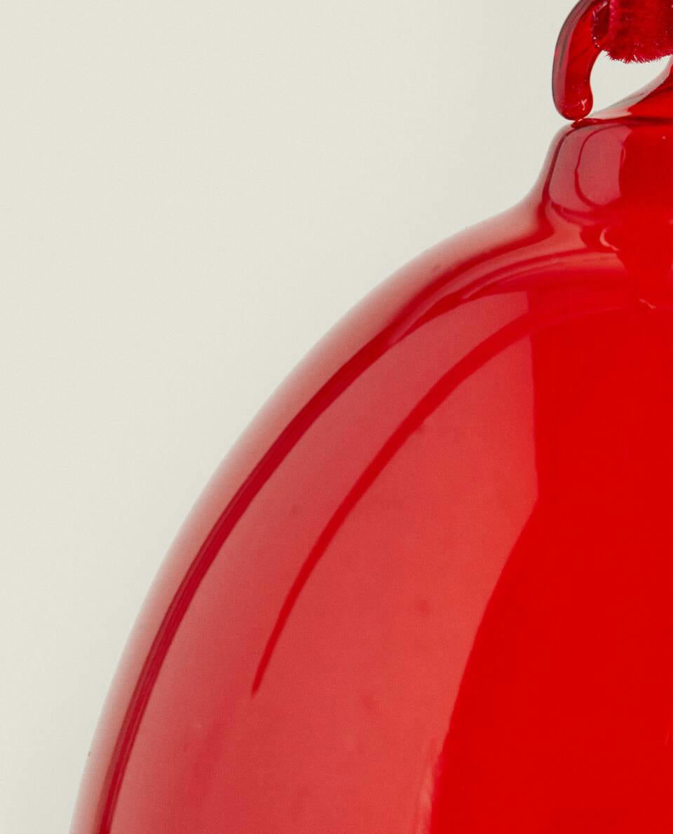 CHRISTMAS GLASS BAUBLE DECORATION