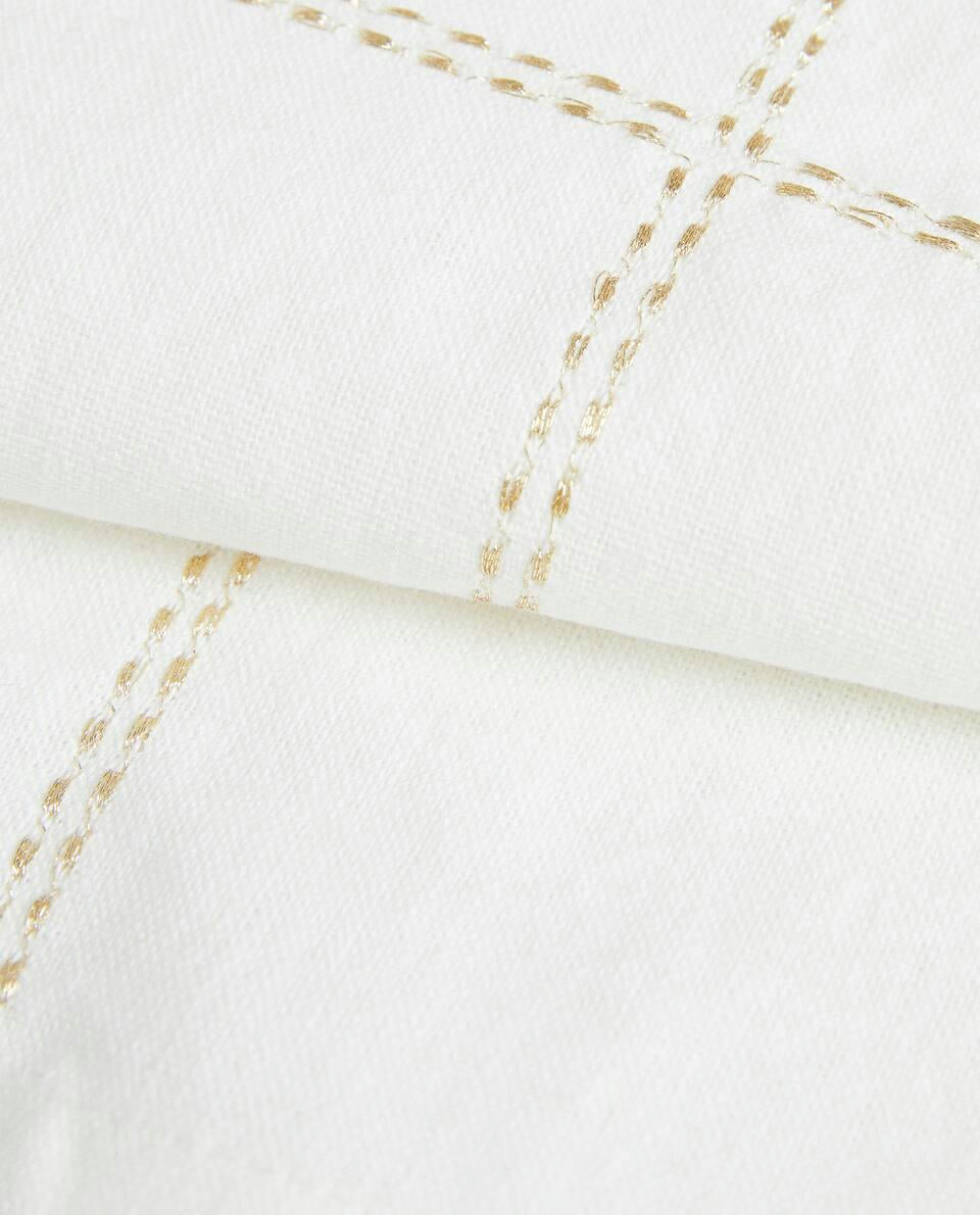PACK OF CHRISTMAS CHAIN LINEN NAPKINS (PACK OF 2)
