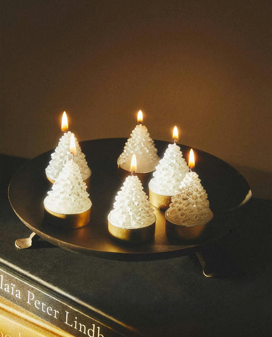 PACK OF CHRISTMAS TREE CANDLES (PACK OF 6)