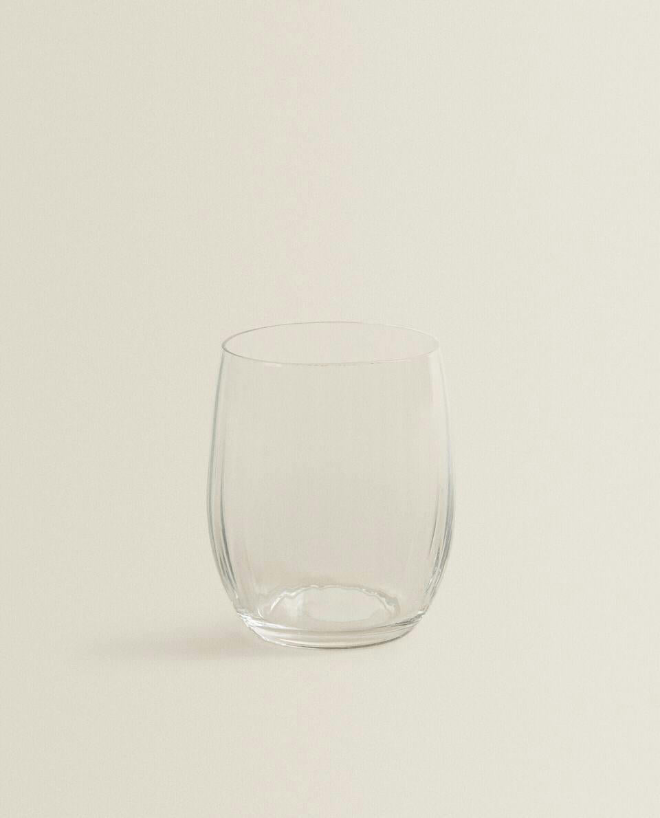 BOHEMIA CRYSTAL TUMBLER WITH LINES