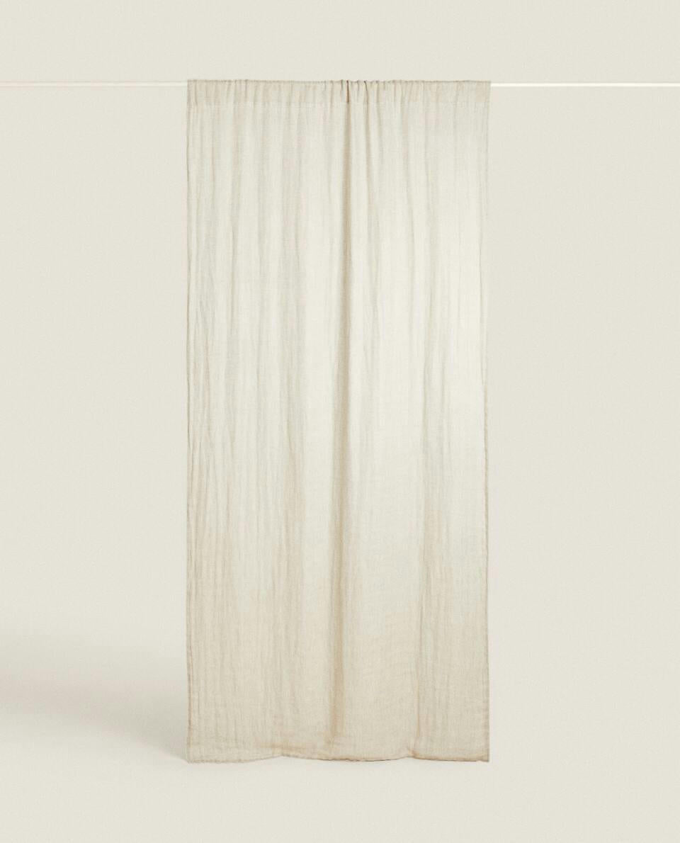 DOUBLE-FACED LINEN CURTAIN