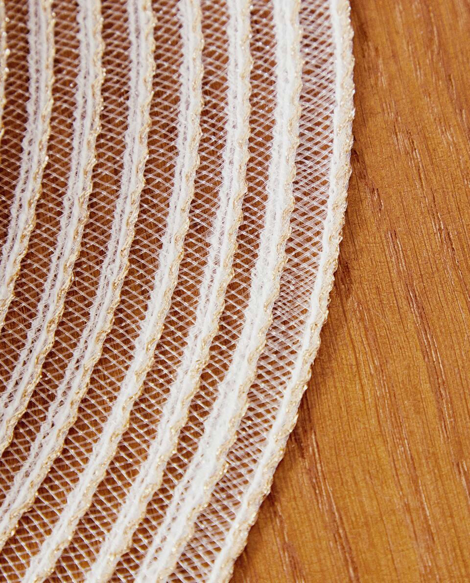 PACK OF GLITTERY CHRISTMAS SPIRAL PLACEMATS (PACK OF 2)