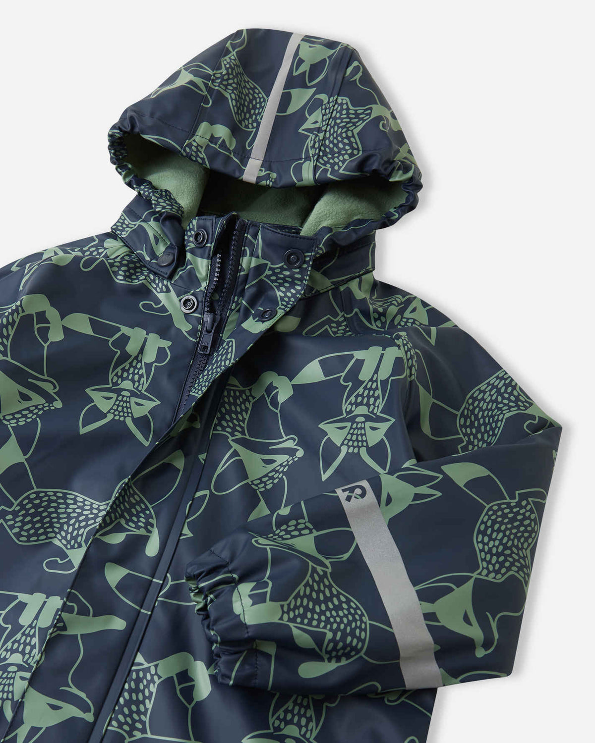 Kids' fleece lined rain jacket Koski