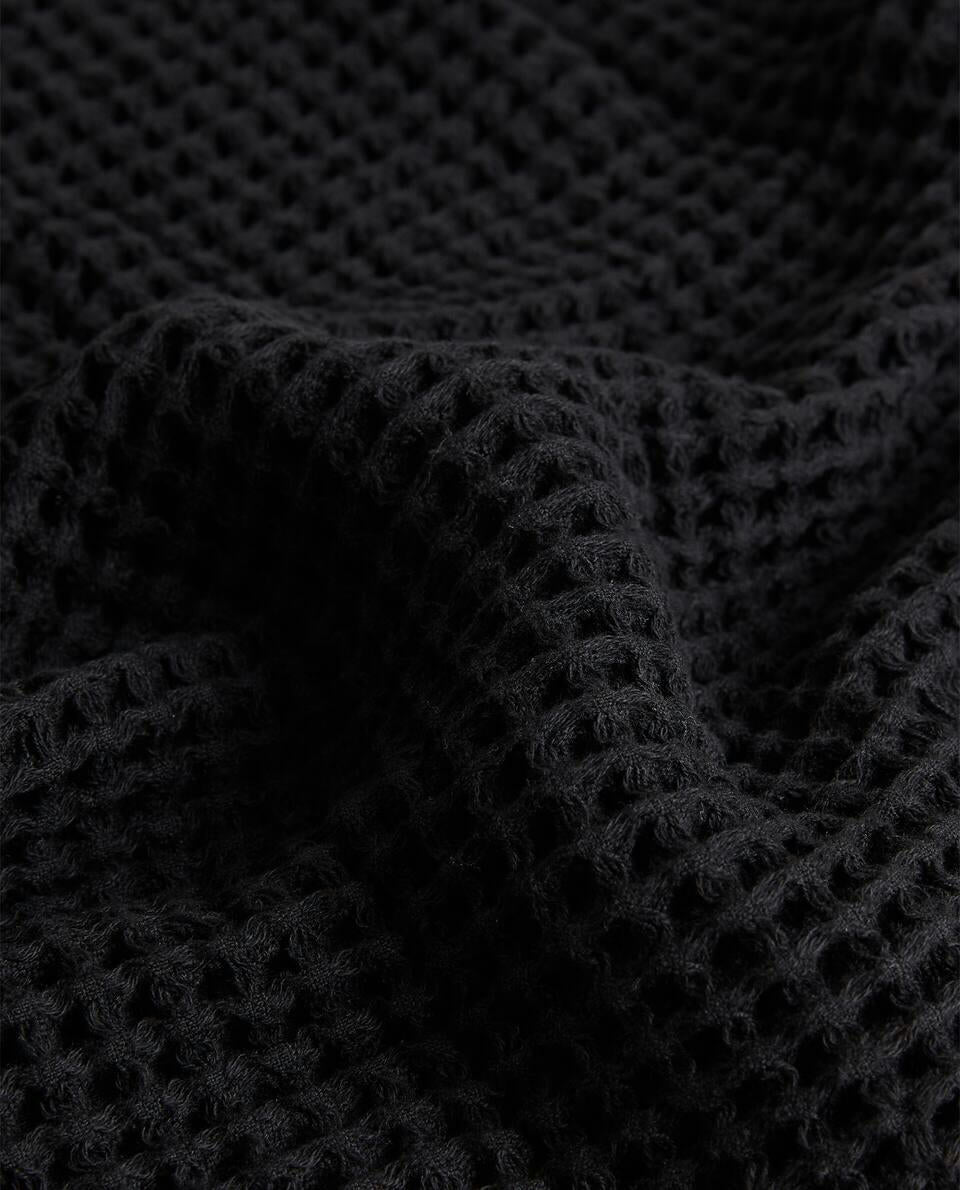 WAFFLE-KNIT COTTON TOWEL