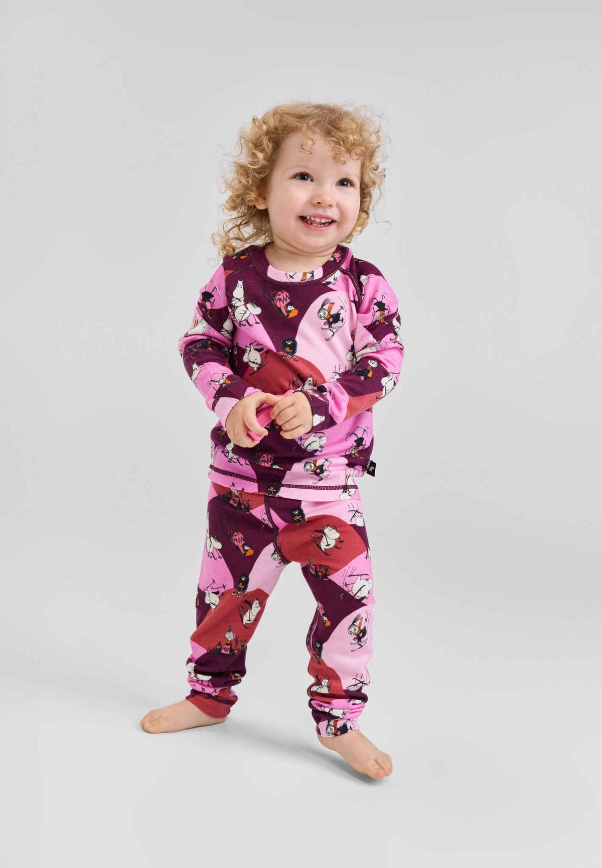Ensemble de sous-vêtements techniques en laine mélangée Moomin Trivsam pour tout-petits