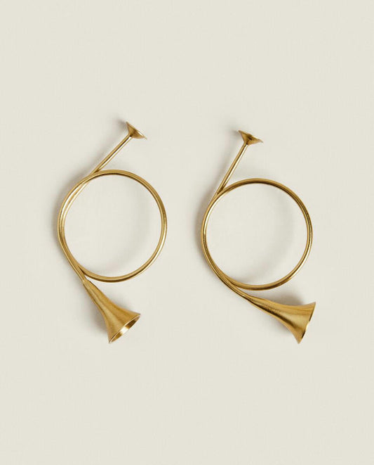 PACK OF CHRISTMAS TRUMPET NAPKIN RINGS (PACK OF 2)