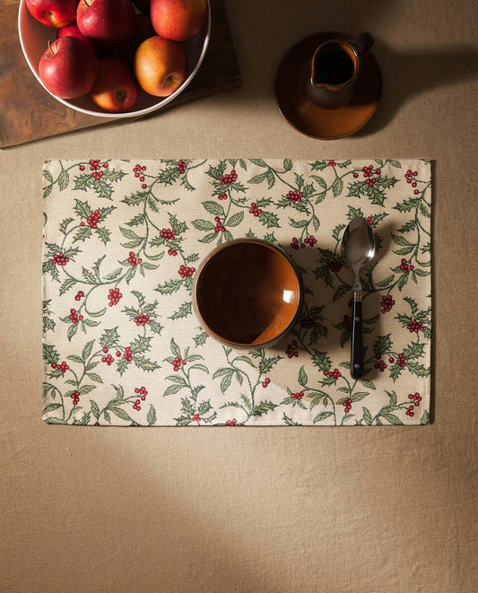 CHRISTMAS HOLLY PLACEMAT