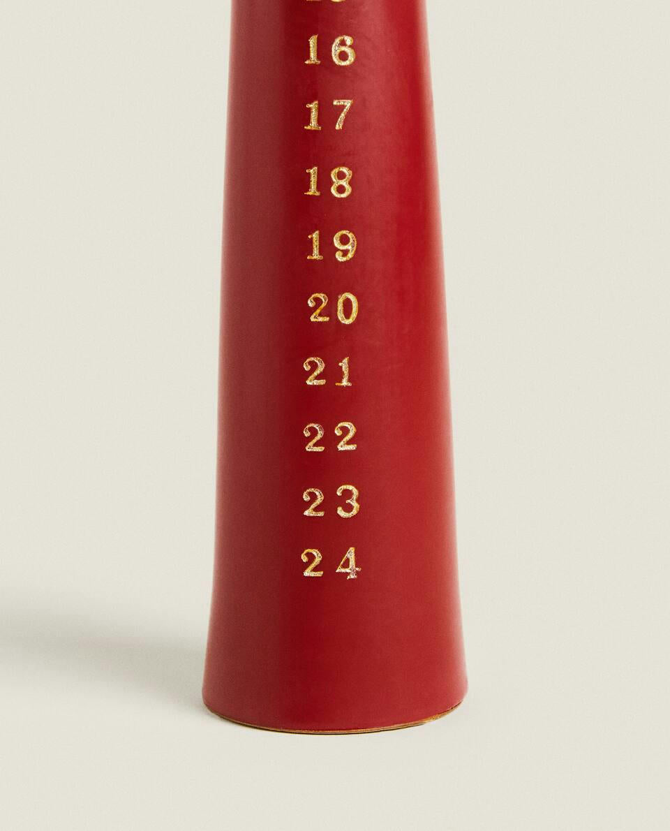 CHRISTMAS ADVENT CALENDAR CANDLE