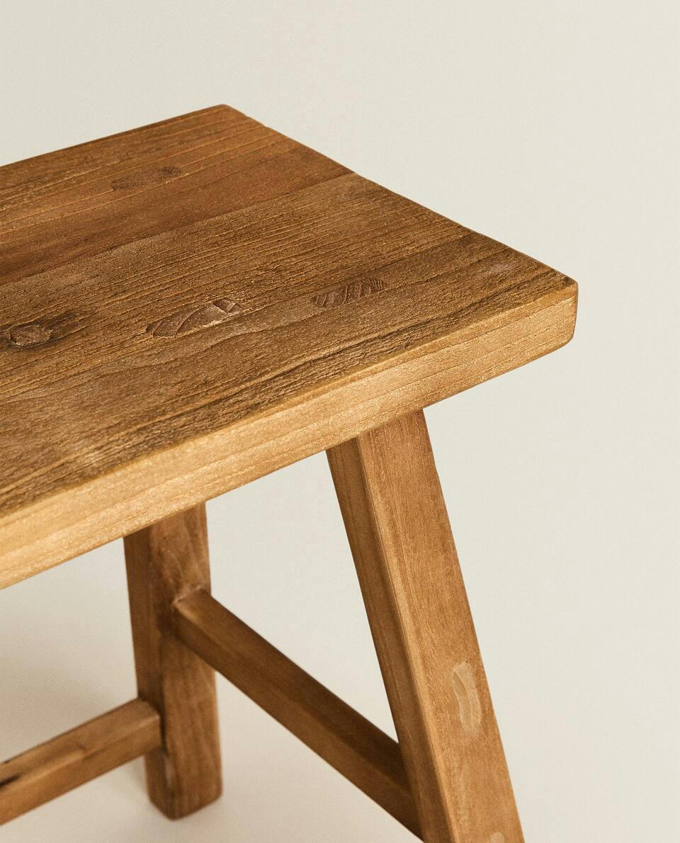 ELM WOOD STOOL