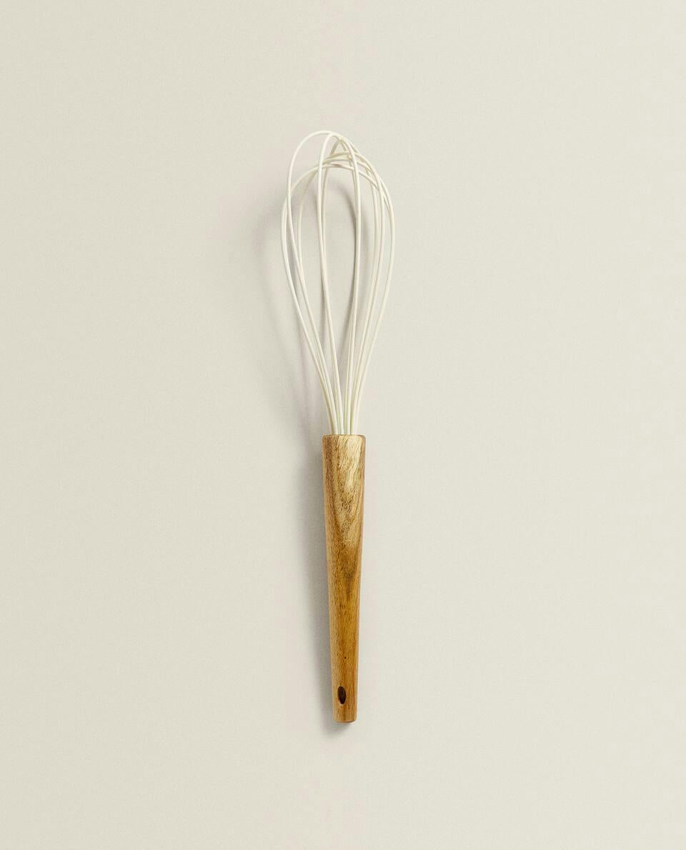 SILICONE AND WOOD WHISK