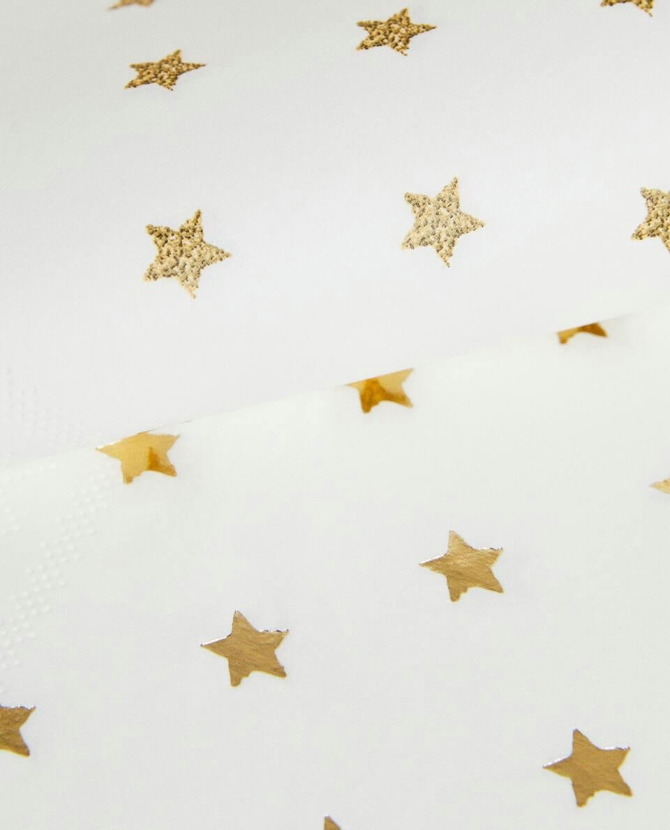 CHRISTMAS STAR PAPER NAPKINS (PACK OF 20)