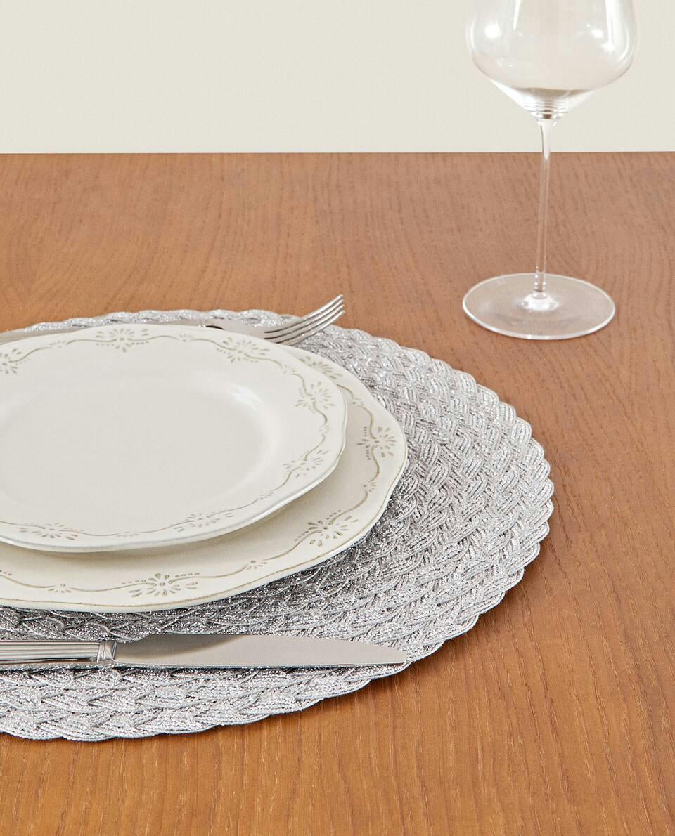 PACK OF BRAIDED CHRISTMAS PLACEMATS (PACK OF 2)