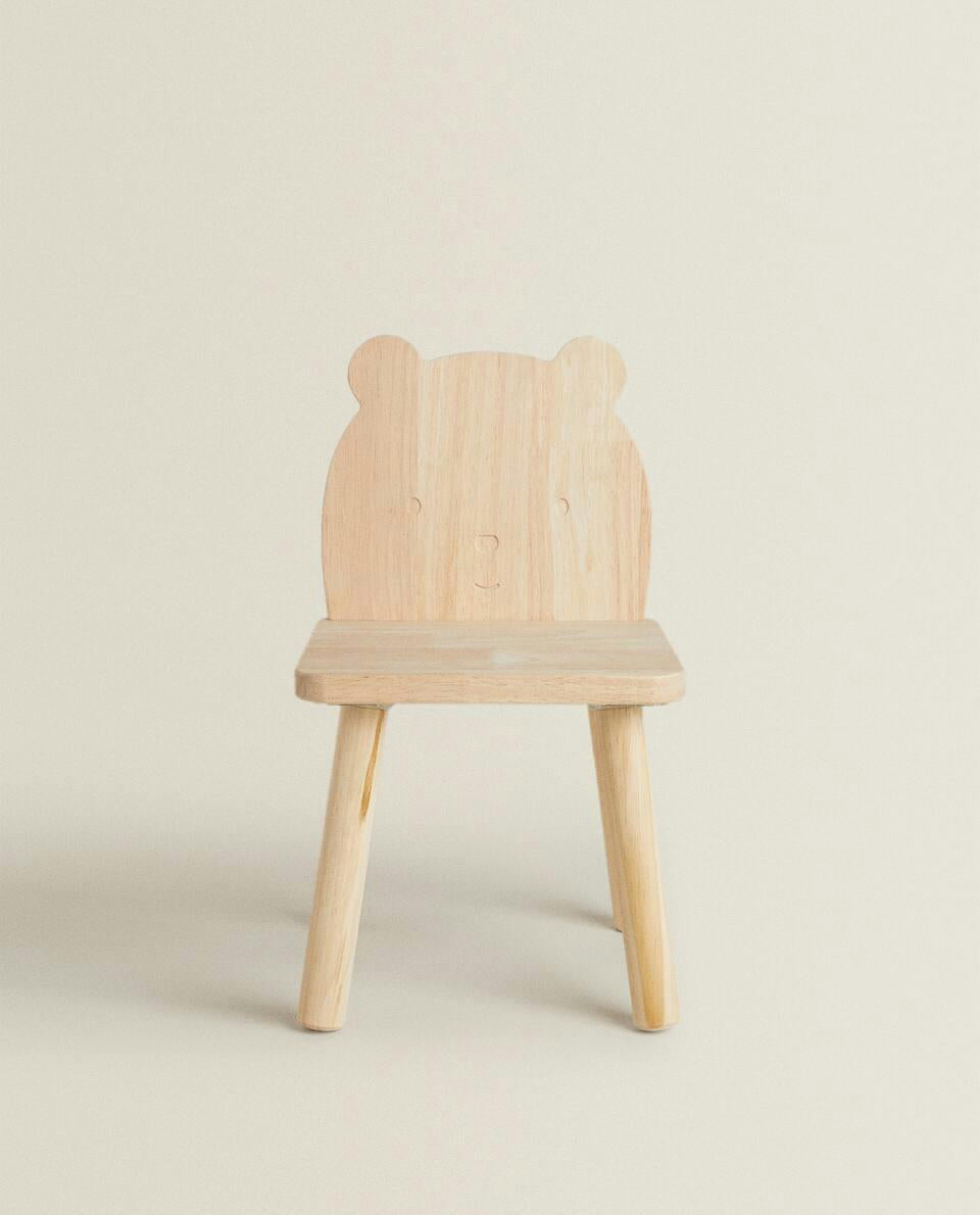 BEAR WOODEN CHAIR