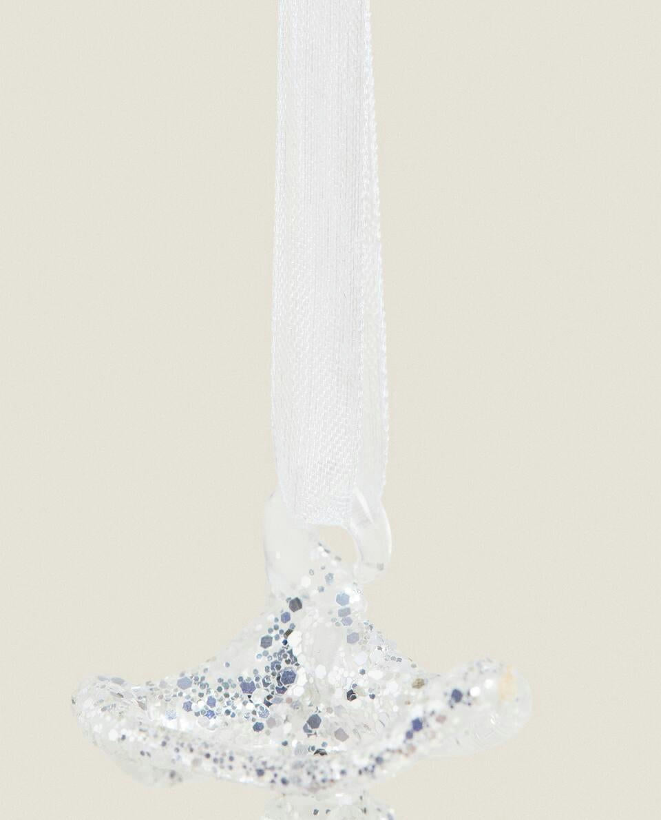 GLASS CHRISTMAS TREE DECORATION