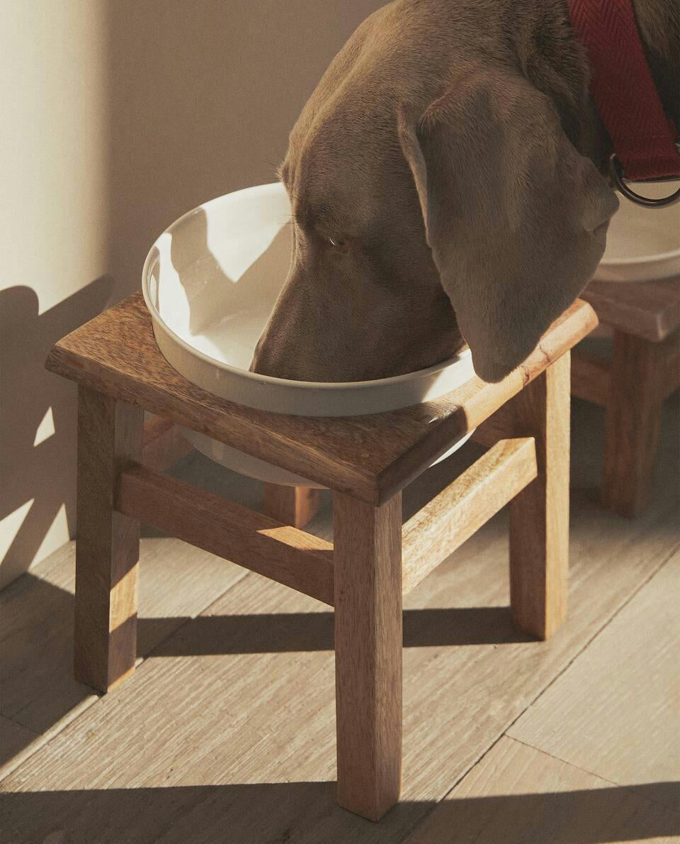PET FOOD BOWL WITH STAND