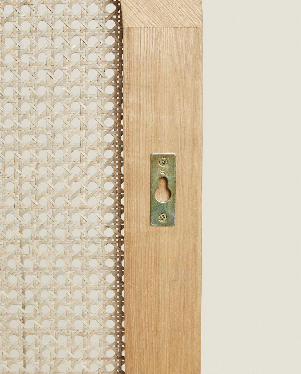ASH AND RATTAN HEADBOARD