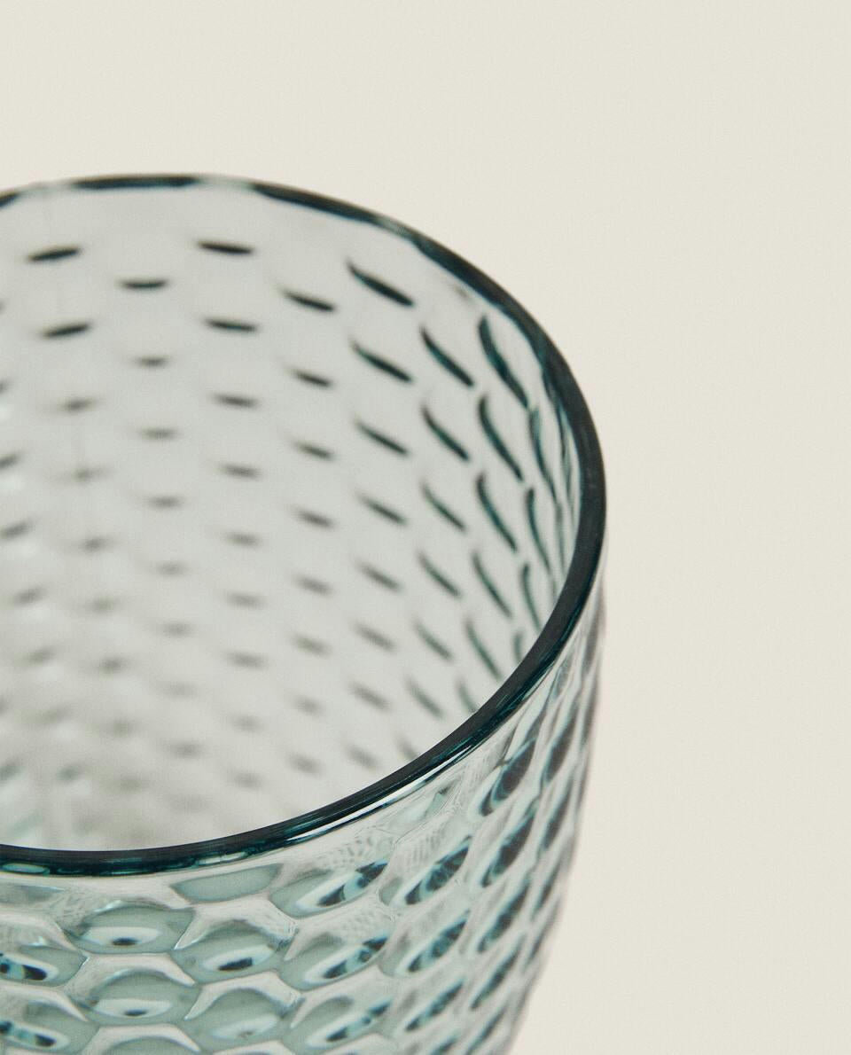 RAISED HONEYCOMB DESIGN TUMBLER