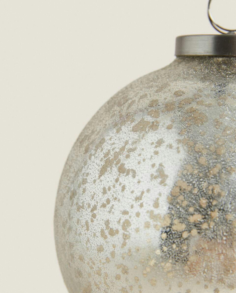 CHRISTMAS LIGHT GLASS BAUBLE DECORATION