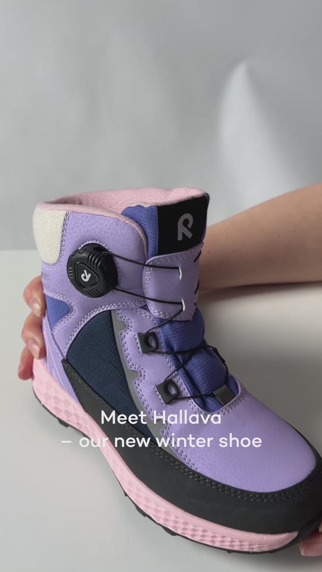 Wasserdichte Winterstiefel für Kinder Hallava Quicklock